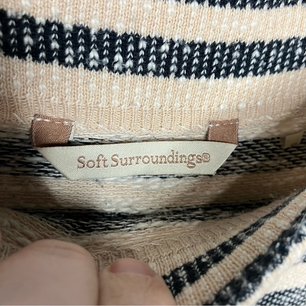 Soft Surroundings‎ striped Marianna tunic size medium - Picture 4 of 8